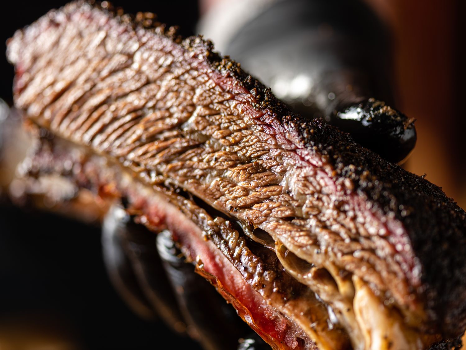 Big smoked beef rib